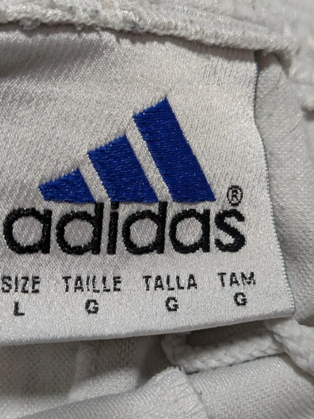 Vintage 90s Adidas Soccer Shorts Men’s Large White & Black